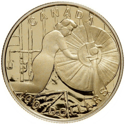 Canada: The Home Front $100 Gold 1994 Proof