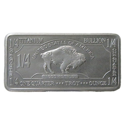 Lingote Buffalo 1/4 onza Titanio