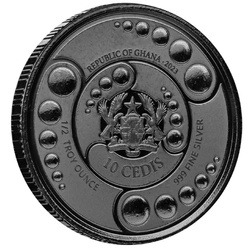 Juego Ghana: Alien 4 x 1/2 oz Plata 2023