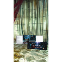 Ghana: Bloody Chainsaw coloreada 2 onzas Plata 2025 Moneda con forma envejecida