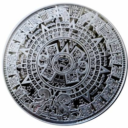 Samoa: Calendario Azteca 5 oz Plata 2021 Prooflike