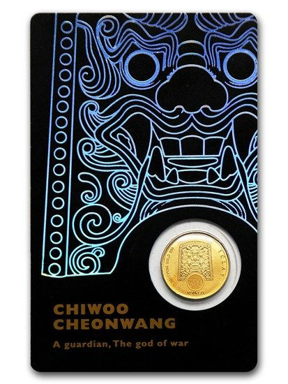Chiwoo Cheonwang 1/10 oncia d'oro 2017 (nero)