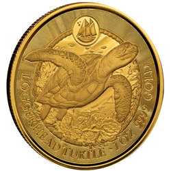 Cayman Islands: Loggerhead Turtle 1 oz Gold 2023 Prooflike