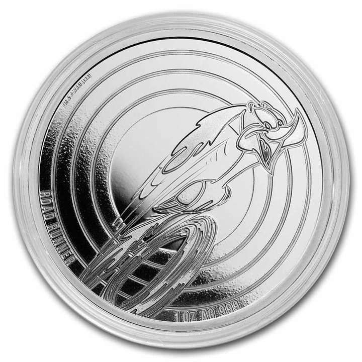 Samoa: Looney Tunes - Road Runner 1 oncia d'argento 2023 Proof