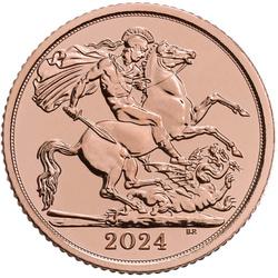 Wielka Brytania: 1/2 Suwerena - Karol III 2024
