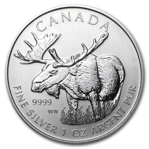 Wildlife: Moose 1 oz Silber 2012