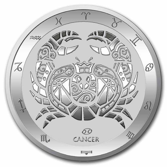 Tokelau: Zodiac Series - Cancer 1 oz Silver 2021