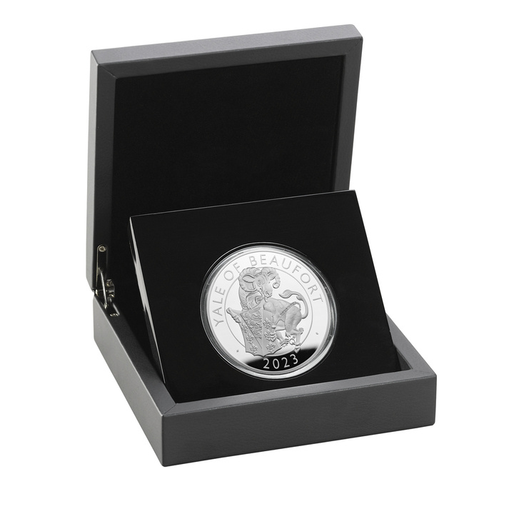 The Royal Tudor Beasts: The Yale of Beaufort 5 uncji Srebra 2023 Proof