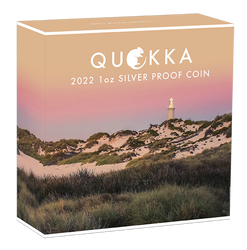 Quokka kolorowana 1 uncja Srebra 2022 Proof