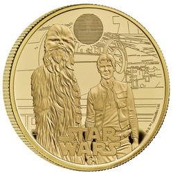 Star Wars: Han Solo y Chewbacca 1 oz Oro 2023 Proof
