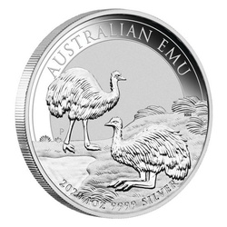 Australijski Emu 1 uncja Srebra 2020 PAKIET 20 SZTUK