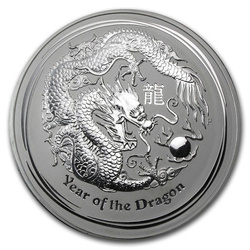 Lunar II: Año del Dragón 1000 Gramos Plata 2012