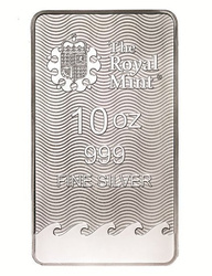 10 uncji Sztabka Srebra Britannia