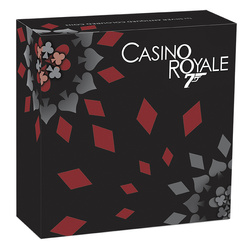 Tuvalu: James Bond - Casino Royale "Casino Chip" kolorowany 1 uncja Srebra 2023 Antiqued Coin