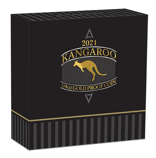 Canguro australiano 1/4 oncia d'oro 2021 Proof