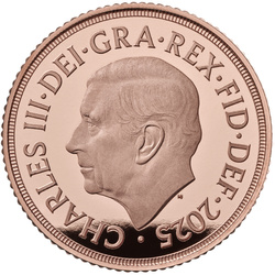 Wielka Brytania: Suweren Zestaw 5 złotych monet 2025 Proof
