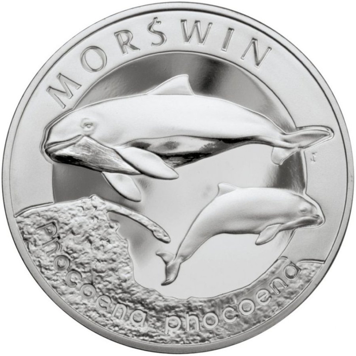 Moneda de plata Animales del mundo - Marsopa 20 zlotys plata 2004 Proof