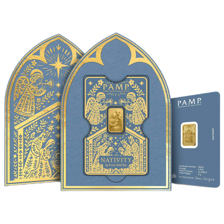 Златно кюлче Pamp: The Nativity 5 грама Злато 2026