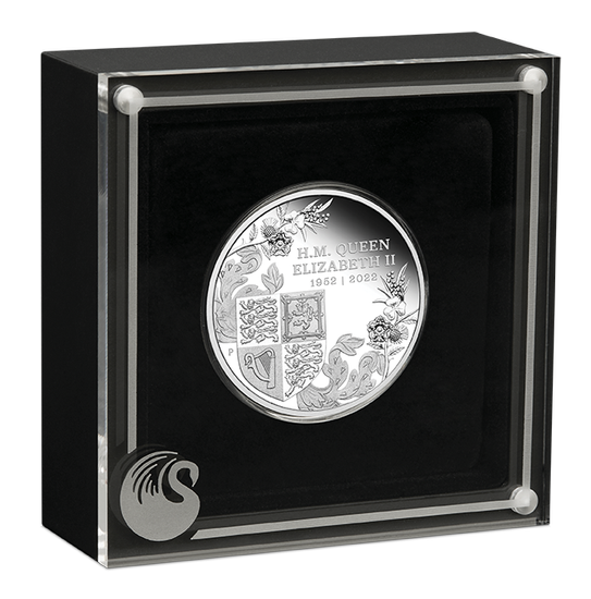 A királynő platina jubileuma 1 oz ezüst 2022 Proof