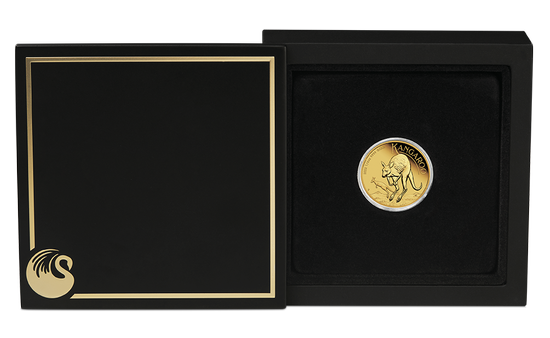 Zestaw Australijski Kangur 1/4 uncji & 1/10 uncji Złota 2022 Proof