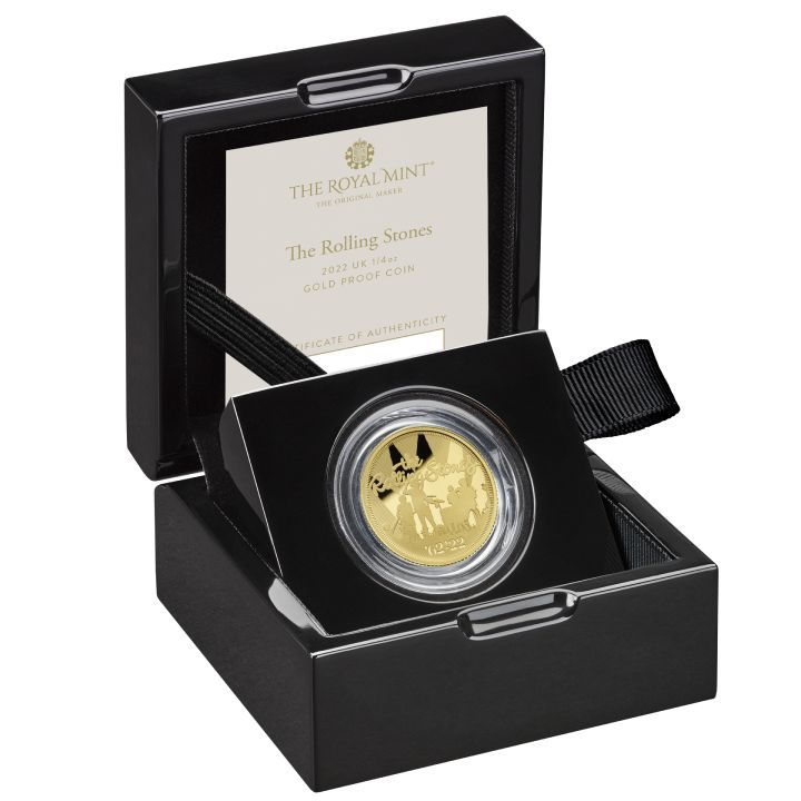 The Rolling Stones 1/4 oncia d'oro 2022 Proof