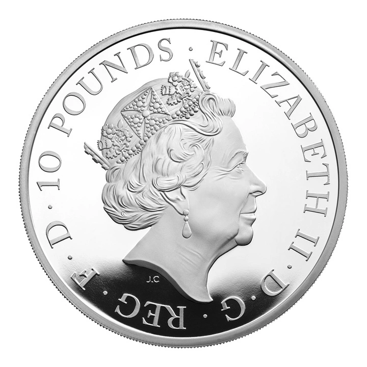 The Royal Tudor Beasts: The Yale of Beaufort 10 oz Silber 2023 Proof 