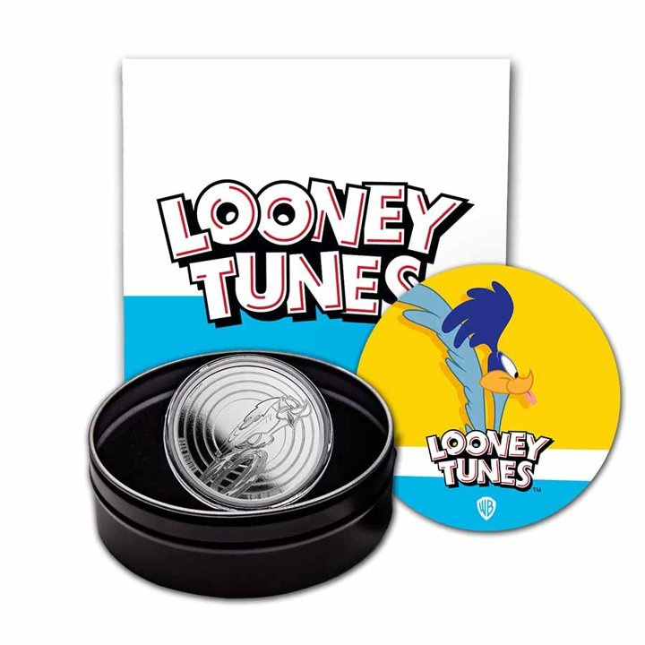 Samoa: Looney Tunes - Road Runner 1 oz Silber 2023 Proof