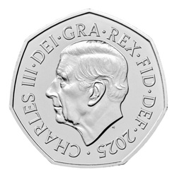 The 2025 United Kingdom Brilliant Uncirculated Definitive 8 Coins Coin Set