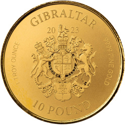 Gibraltar: Elefante de Guerra 1 oz Oro 2023 Prooflike