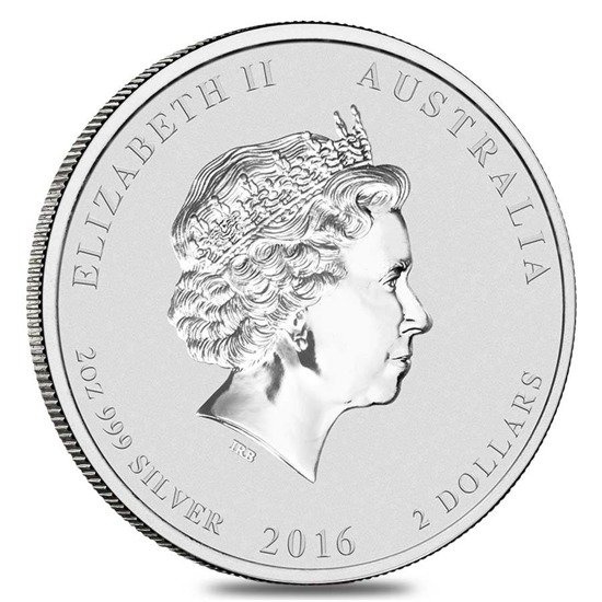 Lunar II: Jahr des Affen 2 oz Silber 2016