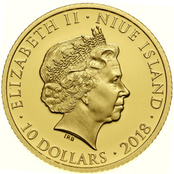  Niue: Ojcowie Polskiej Niepodległości - Józef Piłsudski 1/4 uncji Złota 2018 Proof