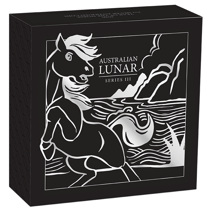 Perth Mint: Lunar III – Year of the Horse, 2 oz Silver, 2026, Antiqued Coin