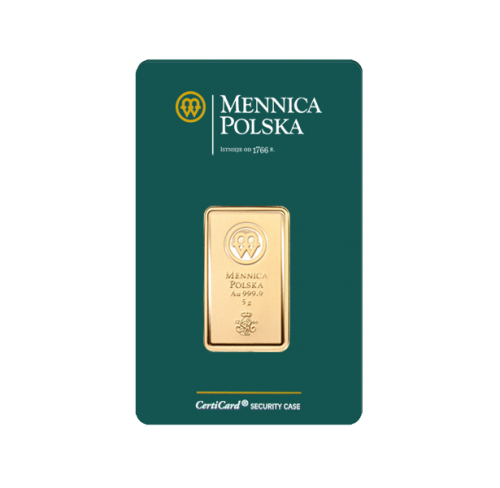 5 grams Goldbarren Polish Mint