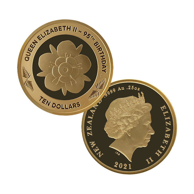 Queen Elizabeth II Ninety-Fifth Birthday 1/4 oncia d'oro 2021 Proof
