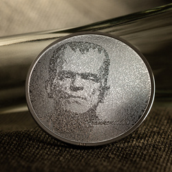Islas Cook: Typefaces - Frankenstein 1 oz Silver 2023 Proof