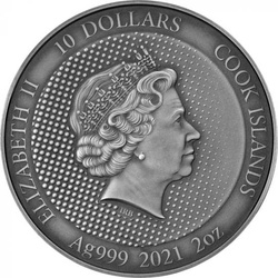 Îles Cook : DC Comics - Batman 2 onces d'argent 2021 Finition antique