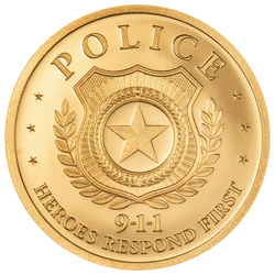Moneda de Oro First Responders - Police 1 g de Oro 2026 Proof
