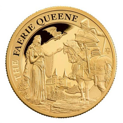 St Helena Una & Redcrosse 1 oncia d'oro 2022 Proof