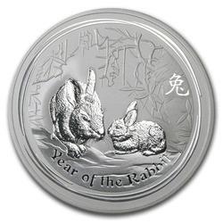 Lunar II: Rok Królika 10 uncji Srebra 2011