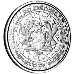 Republic of Ghana: African Leopard 1 oz Silver 2023 Prooflike