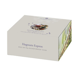 Harry Potter: Hogwarts Express coloreado 50p Plata 2022 Proof