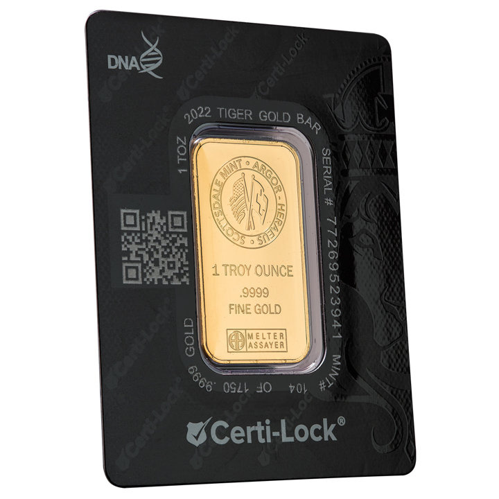 Bar Year of the Tiger 1 oz Gold 2022