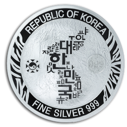 Koreański Tygrys 1 uncja Srebra 2019