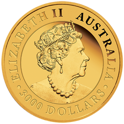 Orzeł Australijski 1000 gramów Złota 2021 Incused