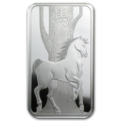 1 oz Bar Silver Lunar Year of the Horse