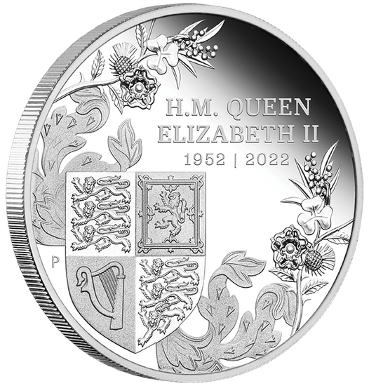 Il Giubileo di Platino della Regina 1 oncia d'argento 2022 Proof