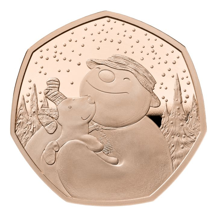 The Snowman and The Snowdog Oro 2022 Proof