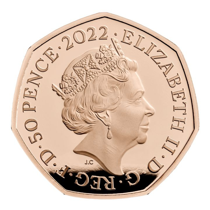 Harry Potter 25 Aniversario 50p Oro 2022 Proof