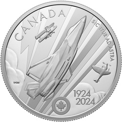 Canada: The Royal Canadian Air Force Centennial $20 Argento 2024 Proof
