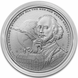 Niue: Icons of Inspiration - William Shakespeare 1 oz Silver 2024 Coin